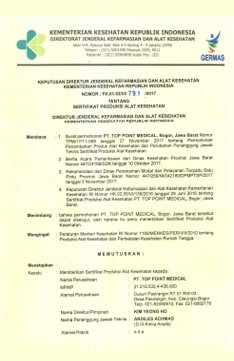 Certification Of Manufacturer